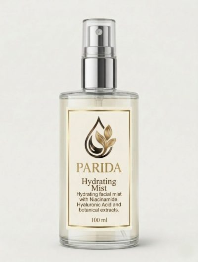 PARIDA Hydrating Mist — niacinamide and hyaluronic acid facial mist